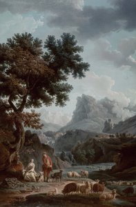 The Alpine Shepherdess by Claude Joseph Vernet